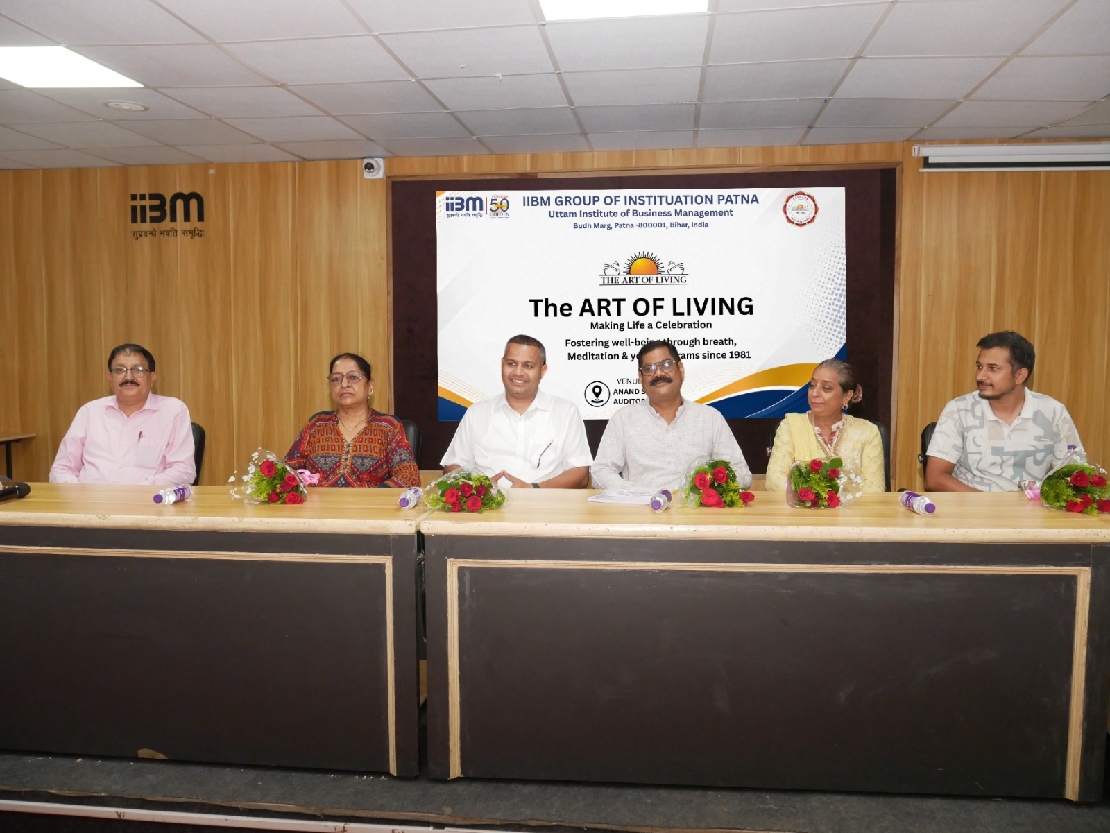 IIBM Hosts “The Art of Living” Session for Holistic Well-Being